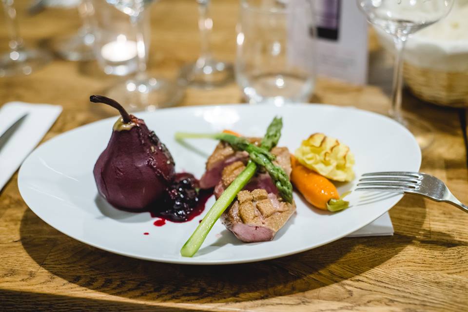 Jules Bistro Restaurant Sibiu 04 Roast duck with red wine poached pears